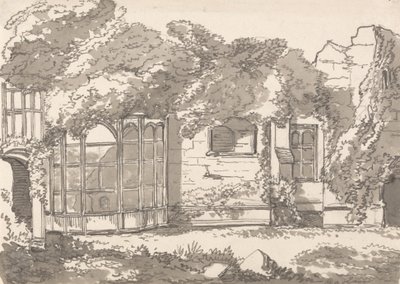 Ruinas de un edificio antiguo cubierto de hiedra de Unbekannt Unbekannt